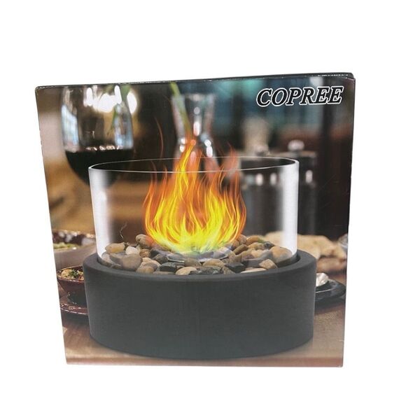 NWOT Copree Tabletop Fire Pit Portable Indoor & Outdoor Ethanol Fireplace - Picture 3 of 8